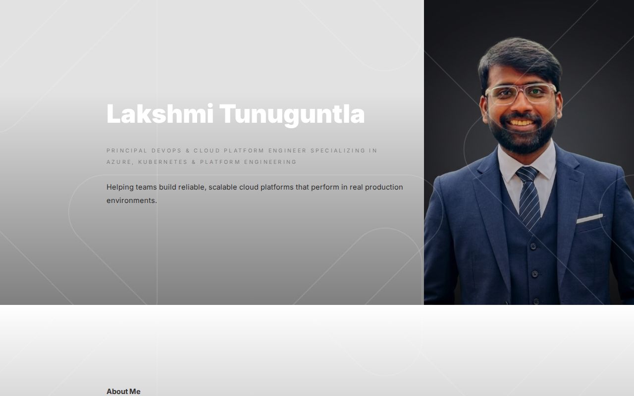 Lakshmi Tunuguntla | Principal DevOps & Cloud Platform Engineer